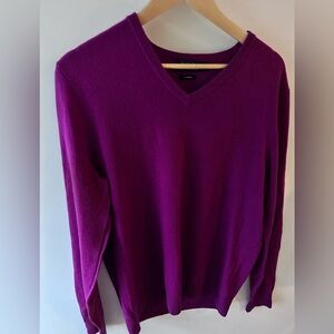 Polo Ralph Lauren men’s cashmere purple/pink sweater